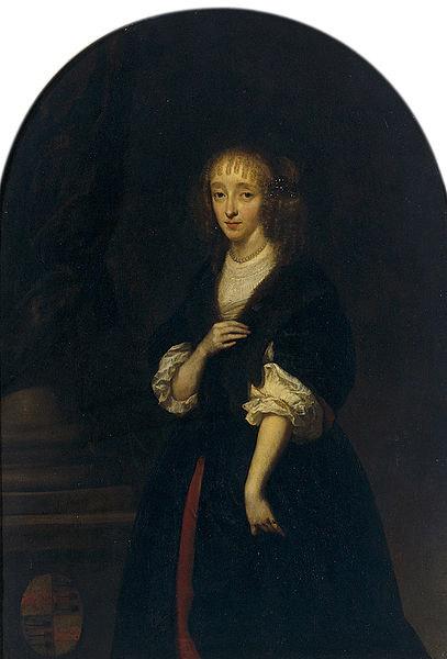 caspar netscher Portrait of Jacoba Bicker